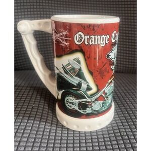 4/$25 SALE! Orange County Choppers (OCC) Motorcycle Large Ceramic Beer Stein